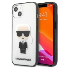iPhone 13 Mini Karl Lagerfeld Ikonik Karl tok átlátszó fekete kerettel (KLHCP13SHIKCK)