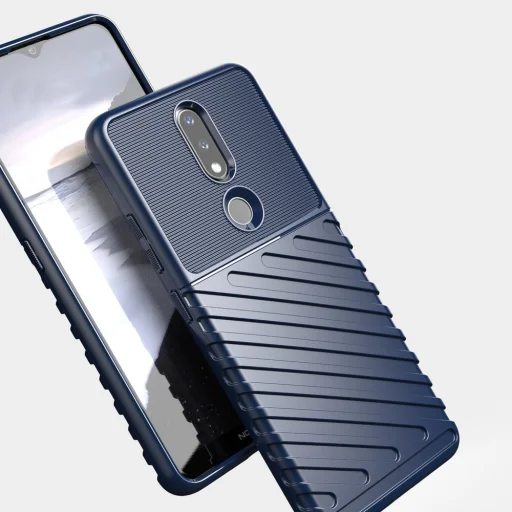Thunder fokozott védelmet biztosító flexibilis TPU tok Nokia 2.4 fekete - 8