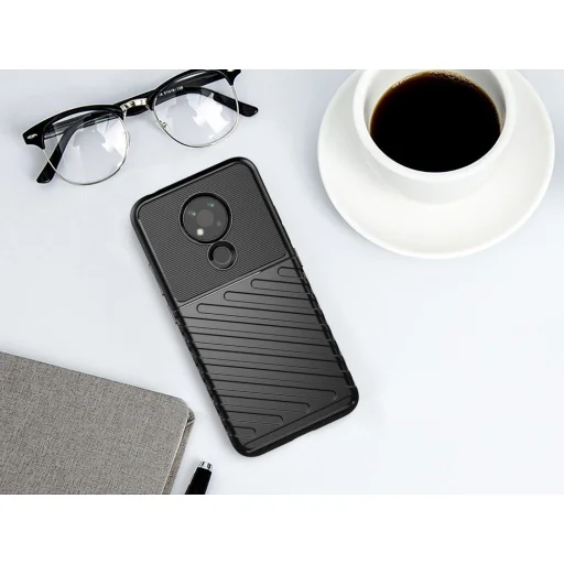 Thunder fokozott védelmet biztosító flexibilis TPU tok Nokia 3.4 fekete - 11