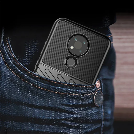 Thunder fokozott védelmet biztosító flexibilis TPU tok Nokia 3.4 fekete - 10