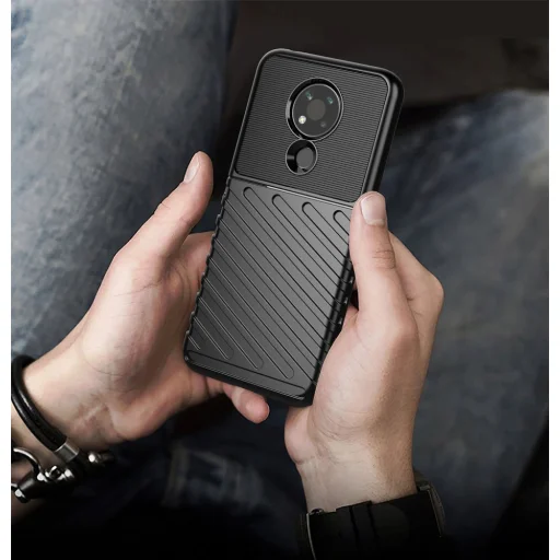 Thunder fokozott védelmet biztosító flexibilis TPU tok Nokia 3.4 fekete - 9