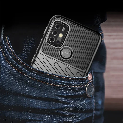 Motorola Moto G30 / Moto G10 Thunder fokozott védelmet biztosító flexibilis TPU tok fekete - 8