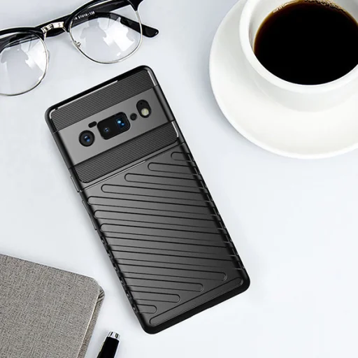 Google Pixel 6 Pro Thunder fokozott védelmet biztosító flexibilis TPU tok fekete - 7