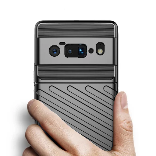 Google Pixel 6 Pro Thunder fokozott védelmet biztosító flexibilis TPU tok fekete - 9