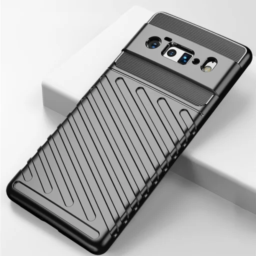 Google Pixel 6 Pro Thunder fokozott védelmet biztosító flexibilis TPU tok fekete - 3