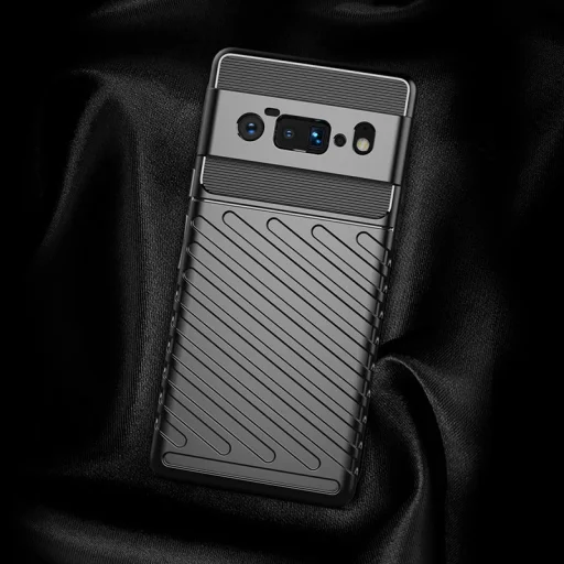 Google Pixel 6 Pro Thunder fokozott védelmet biztosító flexibilis TPU tok fekete - 4