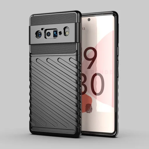 Google Pixel 6 Pro Thunder fokozott védelmet biztosító flexibilis TPU tok fekete - 5