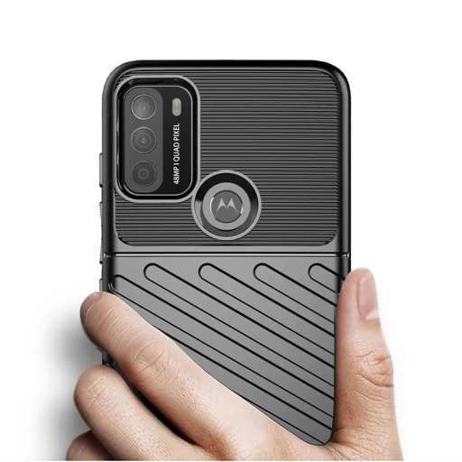 Motorola Moto G50 Thunder fokozott védelmet biztosító flexibilis TPU tok fekete - 2