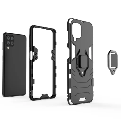 Samsung Galaxy A22 4G Ring Armor Tough Rugged tok kihajtható támasszal kék - 3