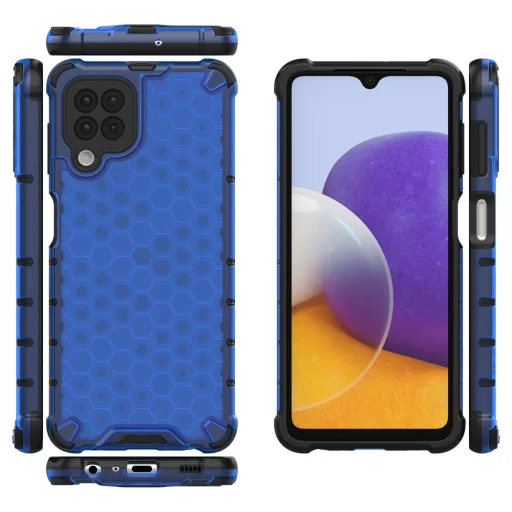 Samsung Galaxy A22 4G Honeycomb armor TPU tok kék - 2