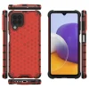 Samsung Galaxy A22 4G Honeycomb armor TPU tok piros thumbnail