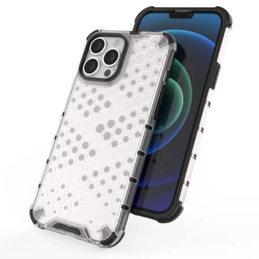 iPhone 13 Pro Max Honeycomb armor TPU tok átlátszó - 9