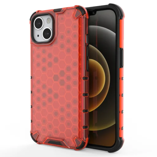 iPhone 13 mini Honeycomb armor TPU tok piros - 1