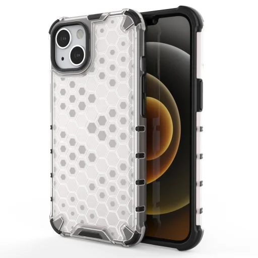 iPhone 13 mini Honeycomb armor TPU tok átlátszó - 1