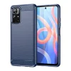 Xiaomi Redmi Note 11 Pro+ 5G Carbon szénszál mintájú TPU tok kék Alphajack
