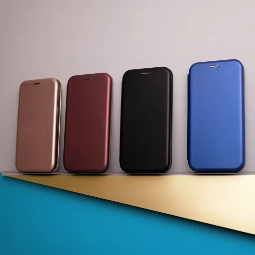 Smart Diva fliptok iPhone 16e sötétkék Tok - 16