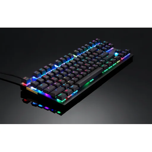 Motospeed CK82 mechanikus gamer billentyűzet RGB világítással, angol (piros switch) - 4