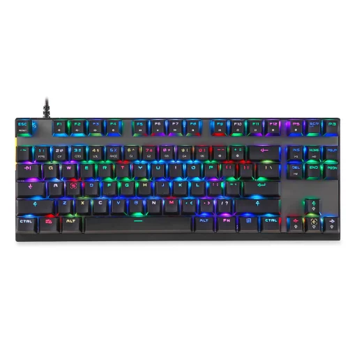 Motospeed CK82 mechanikus gamer billentyűzet RGB világítással, angol (piros switch) - 6