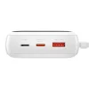 Baseus Qpow powerbank 20000mAh 20W PD 3.0 QC 3.0 USB + USB Type-C integrált Lightning kábellel fekete (PPQD-H02) thumbnail