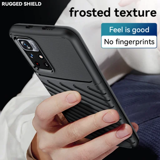 Xiaomi Redmi Note 11 Pro+ 5G fokozott védelmet biztosító flexibilis TPU tok zöld Alphajack - 10