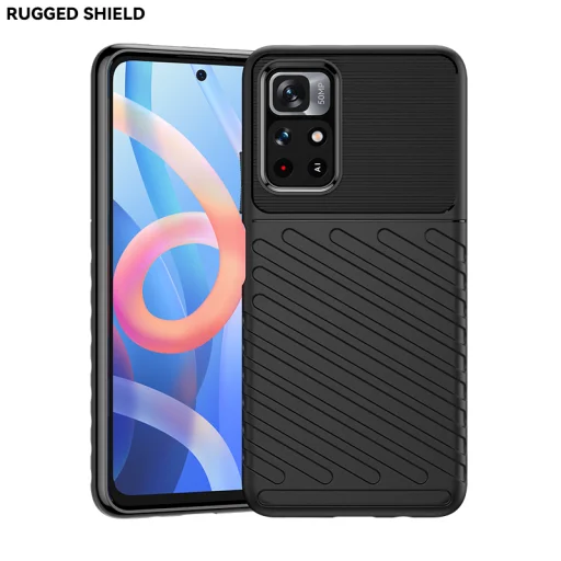 Xiaomi Redmi Note 11 Pro+ 5G fokozott védelmet biztosító flexibilis TPU tok zöld Alphajack - 6