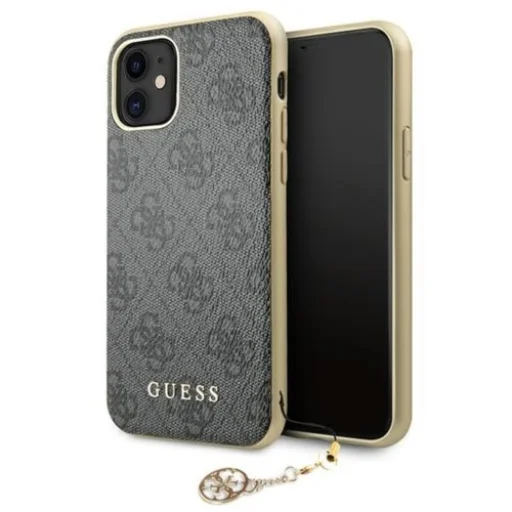 iPhone 11 GUESS GUHCN61GF4GGR 4G Charms tok szürke - 1