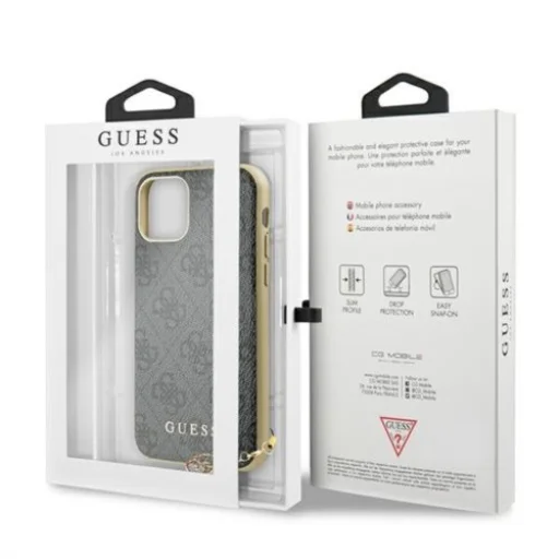 iPhone 11 GUESS GUHCN61GF4GGR 4G Charms tok szürke - 6