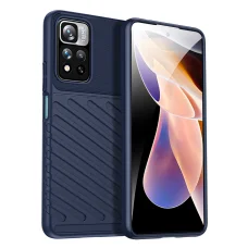 Xiaomi Redmi Note 11 Pro fokozott védelmet biztosító flexibilis TPU tok kék Alphajack