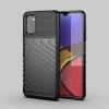 Samsung Galaxy A03s fokozott védelmet biztosító flexibilis TPU tok fekete Alphajack thumbnail