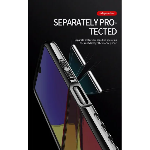 Samsung Galaxy A03s fokozott védelmet biztosító flexibilis TPU tok zöld Alphajack - 17