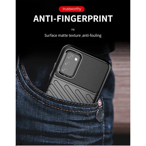 Samsung Galaxy A03s fokozott védelmet biztosító flexibilis TPU tok zöld Alphajack - 16