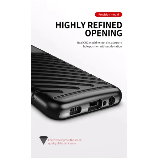 Samsung Galaxy A03s fokozott védelmet biztosító flexibilis TPU tok zöld Alphajack - 9