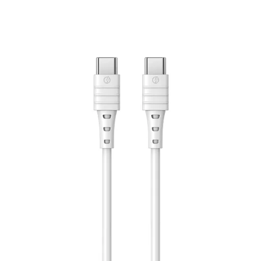 Remax Zeron USB Type-C - USB Type-C 65W kábel 1m fehér - 1
