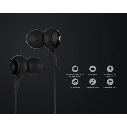 Remax Vezetékes fülhallgató 3.5mm jack audio fehér - 3