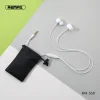 Remax Vezetékes fülhallgató mikrofonnal 3.5mm jack audio fehér thumbnail
