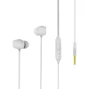 Remax Vezetékes fülhallgató mikrofonnal 3.5mm jack audio fehér thumbnail