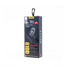 Remax Vezetékes fülhallgató mikrofonnal 3.5mm jack audio fekete