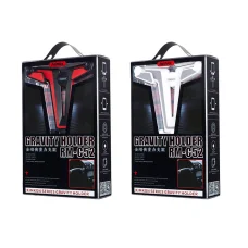 Remax Kimkon Univerzális Gravity autós telefontartó szellőző lamellára fehér / szürke