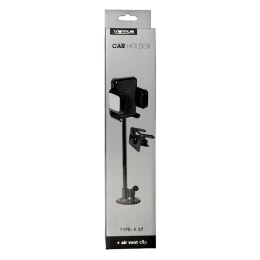 Vennus Chrome R27 Univerzális autós telefontartó szellőzőre vagy szélvédőre - 2