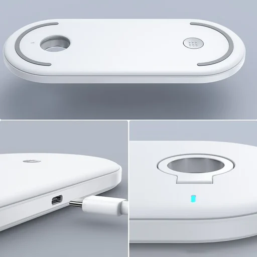 Joyroom JR-A27 3in1 Vezeték nélküli MagSafe töltő fehér - 7