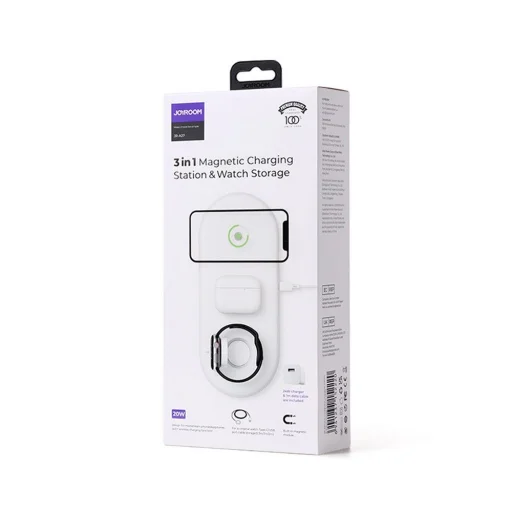 Joyroom JR-A27 3in1 Vezeték nélküli MagSafe töltő fehér - 5