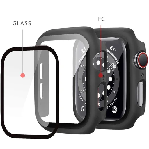 Apple Watch 7 (41mm) Tech-Protect Defense360 tok és üvegfólia fekete - 3