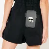 Univerzális Karl Lagerfeld Head Saffiano PU Pouch tok S / M fekete thumbnail