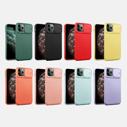 iPhone 13 Pro Max TPU tok kameralencse védővel lila Alphajack - 2