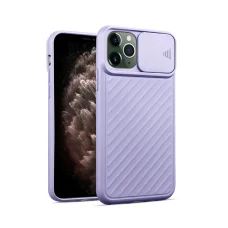 iPhone 13 TPU tok kameralencse védővel lila Alphajack