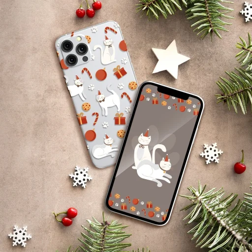 iPhone 13 Pro Max Forcell Winter21 / 22 tok Christmas Cat - 3