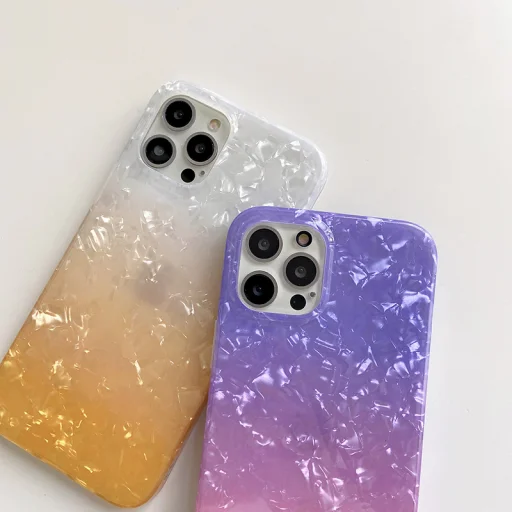 iPhone 13 TPU tok színes mintával Alphajack (P6) narancssárga - 9