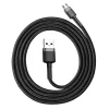 Baseus Cafule Nylon harisnyázott USB - Micro USB kábel 2A 3 m fekete-szürke thumbnail