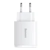 Baseus Compact fali töltő adapter 2xUSB + Type C PD 3.0 QC 3.0 30W 3A fehér thumbnail
