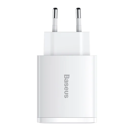 Baseus Compact fali töltő adapter 2xUSB + Type C PD 3.0 QC 3.0 30W 3A fehér - 2
